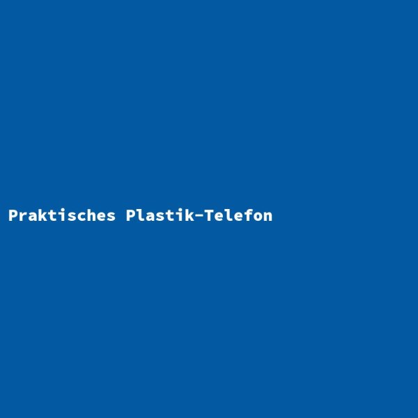 Praktisches Plastik-Telefon