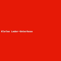 Kleine Leder-Unterhose