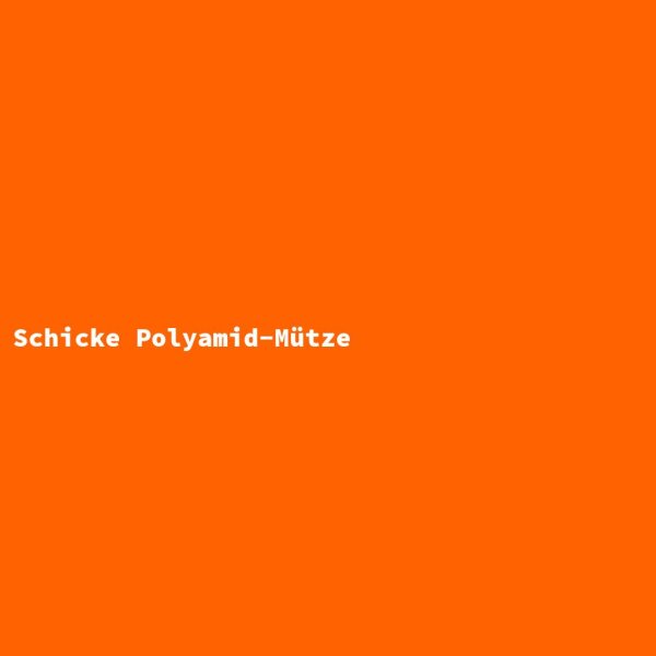 Schicke Polyamid-Mütze