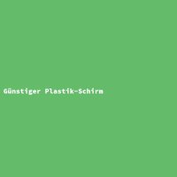 Günstiger Plastik-Schirm
