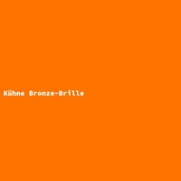 Kühne Bronze-Brille