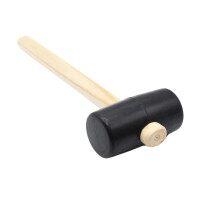 Rubberen hamer met houten handvat 3