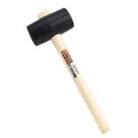 Rubberen hamer met houten handvat 4