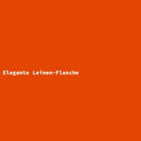 Elegante Leinen-Flasche