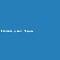 Elegante Leinen-Flasche