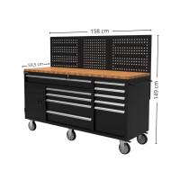 Verrijdbare werkbank (158 cm) 4