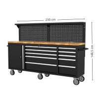 Verrijdbare werkbank (214 cm) 4
