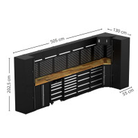 Werkplaats wand (505 cm) 3