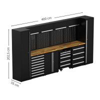 Werkplaats wand (400 cm) 5