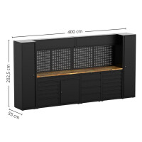 Werkplaats wand (400 cm) 5
